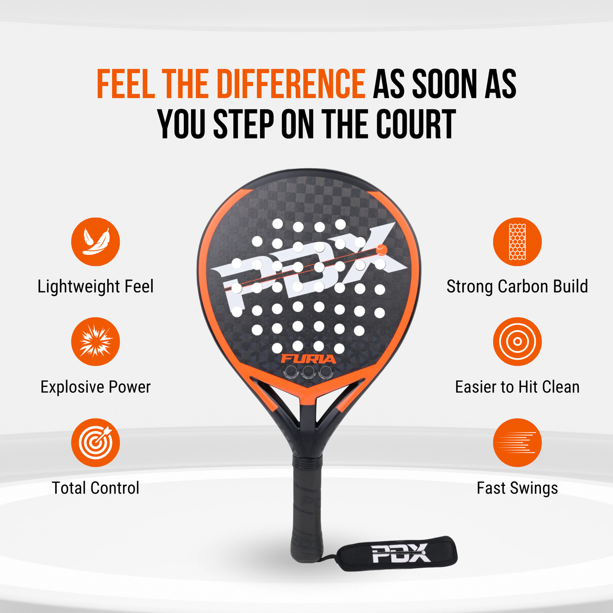 Best padel racket UK – PDX Furia for powerful players