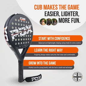 Beginner padel racket for kids PDX Cub UK