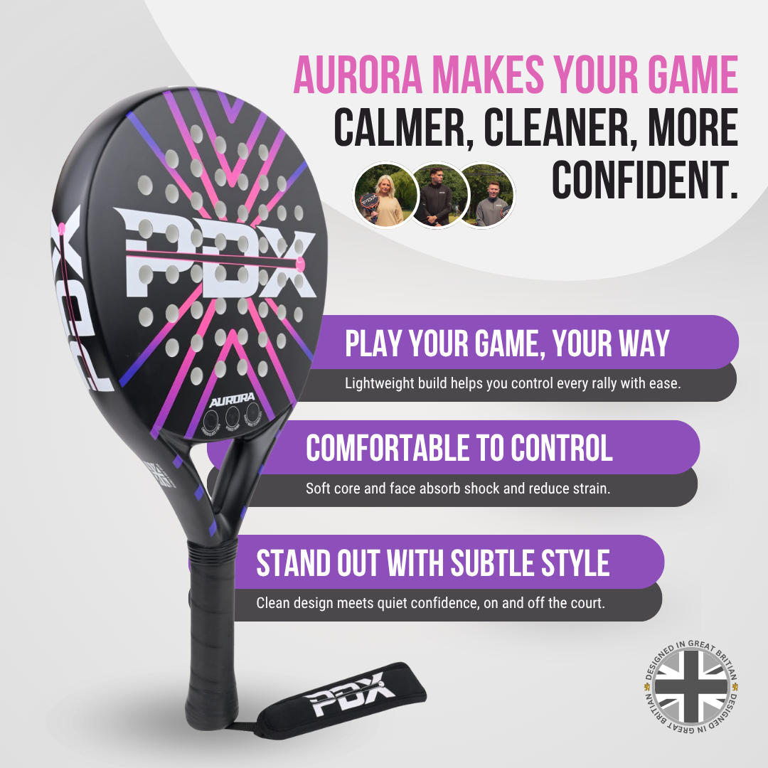 Buy PDX Aurora padel racket bundle UK
