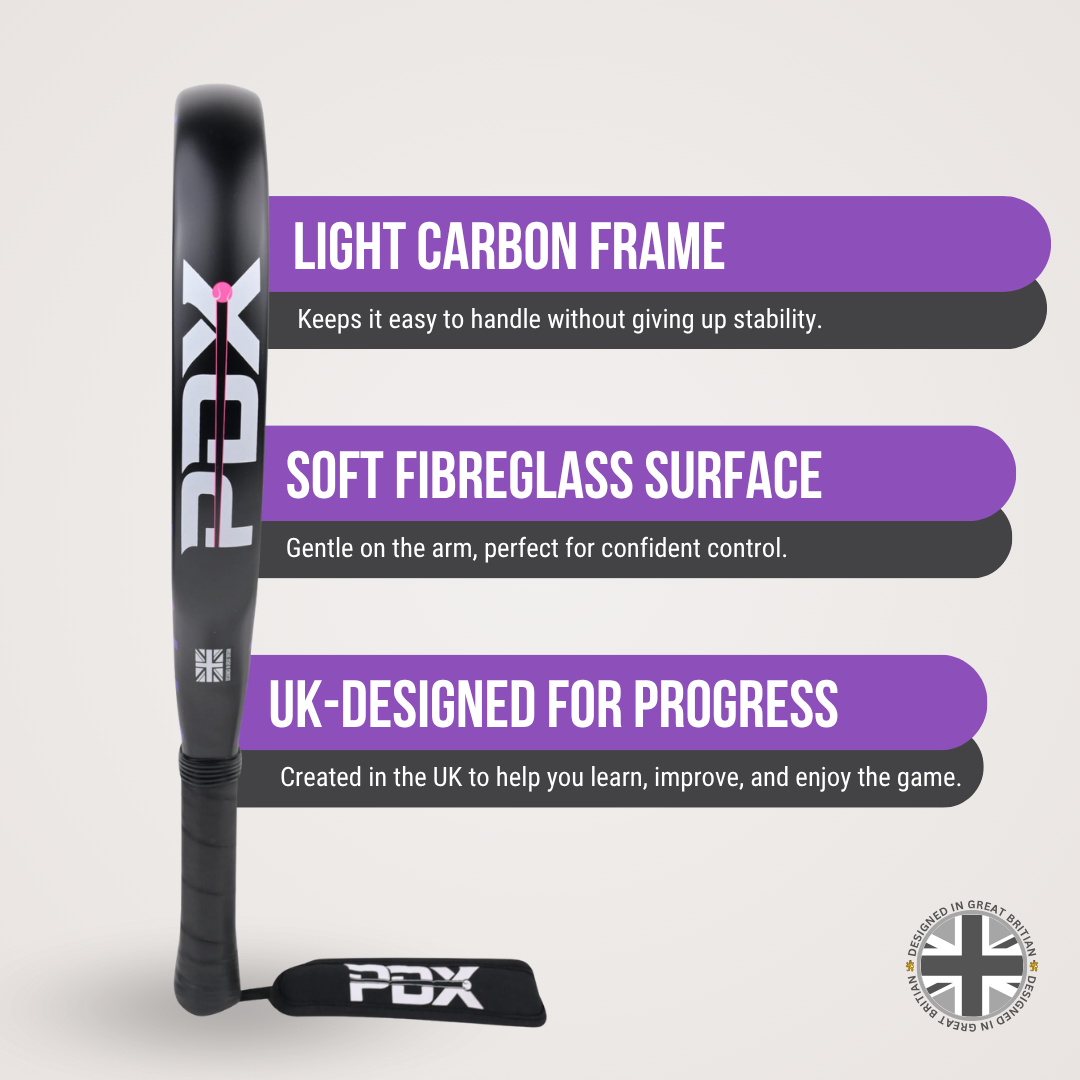 Buy PDX Aurora padel racket bundle UK