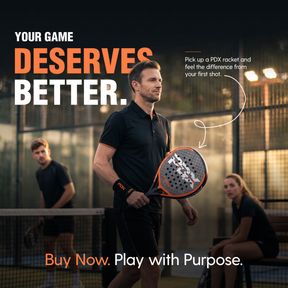 PDX Furia Pro Padel Racket | Complimentary Racket Carrier Bag | Full Carbon Fibre 12K Face | 355g Hybrid | Power