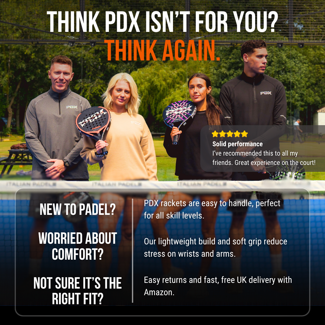 Padel tennis racket UK – PDX Aurora for control