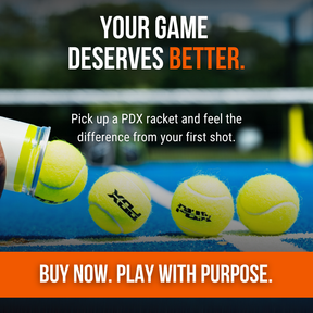 Aurora padel racket with bag and balls