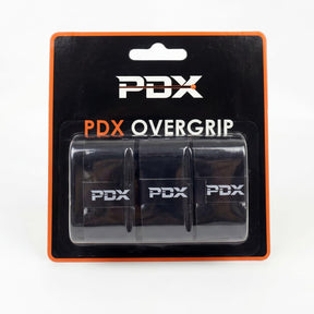 PDX Padel Overgrips – 3 Pack Black | 110cm Extended Length | Medium Tacky Feel | Moisture-Wicking | For Padel, Tennis, Squash & Badminton Racquets
