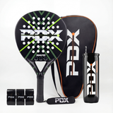 PDX Rayo Racket + 3 Pack of Balls + 3 Pack Overgrips + Free Carry Bag
