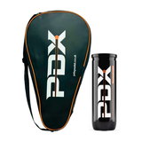PDX Padel Racket Bag – Premium Vegan Leather | Black | Includes Racquet Cover | Adjustable Shoulder Strap | Unisex Lightweight Padel Bag + 3 Balls