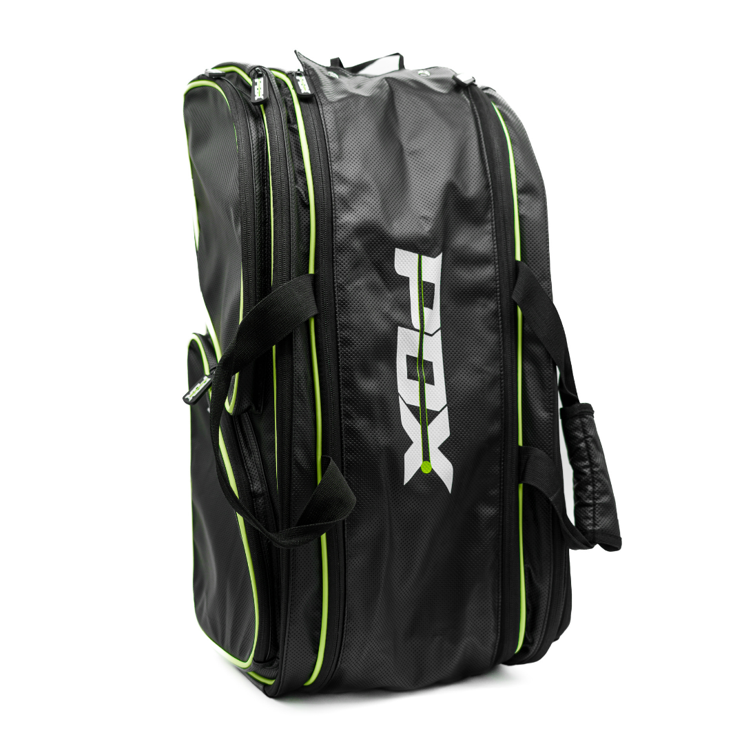 PDX Rayo padel rackets UK bundle with green trim bag