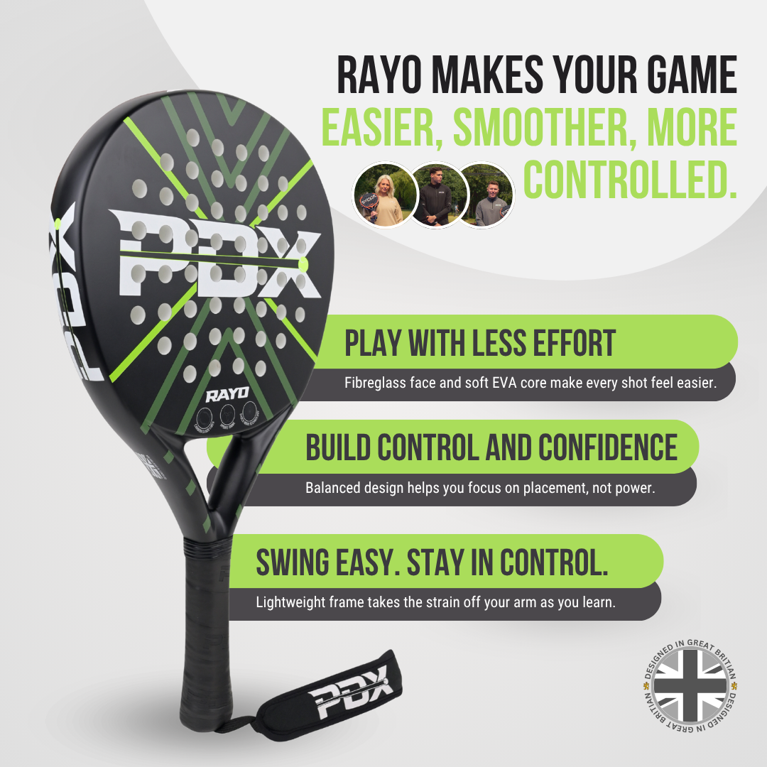 Rayo racket set with bag and balls from PDX