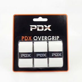 PDX Padel Overgrips – 3 Pack White | 110cm Extended Length | Medium Tacky Feel | Moisture-Wicking | For Padel, Tennis, Squash & Badminton Racquets