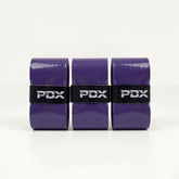 PDX Padel Overgrips – 3 Pack Purple | 110cm Extended Length | Medium Tacky Feel | Moisture-Wicking | For Padel, Tennis, Squash & Badminton Racquets