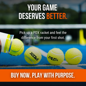 PDX Rayo Padel Bundle | Rayo Racket + PDX Bag (Green Trim) + 3 Padel Balls
